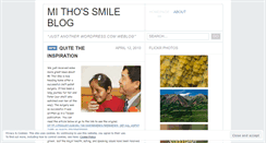 Desktop Screenshot of mithosmile.wordpress.com