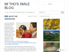 Tablet Screenshot of mithosmile.wordpress.com