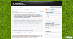 Desktop Screenshot of buildmaestro.wordpress.com