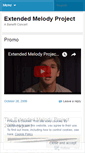 Mobile Screenshot of extendedmelodyproject.wordpress.com