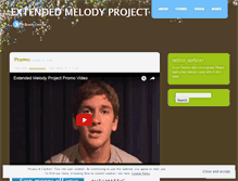 Tablet Screenshot of extendedmelodyproject.wordpress.com