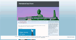 Desktop Screenshot of interissueforum.wordpress.com