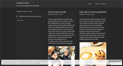 Desktop Screenshot of ladycristy.wordpress.com