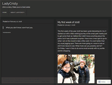 Tablet Screenshot of ladycristy.wordpress.com