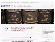 Tablet Screenshot of jusweek.wordpress.com