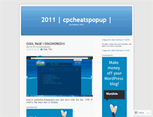 Tablet Screenshot of cpcheatspopup.wordpress.com