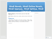 Tablet Screenshot of hindinovels.wordpress.com