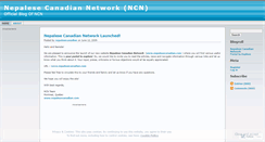 Desktop Screenshot of nepalesecanadian.wordpress.com