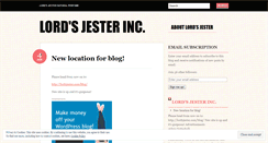 Desktop Screenshot of lordsjesterinc.wordpress.com