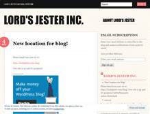 Tablet Screenshot of lordsjesterinc.wordpress.com