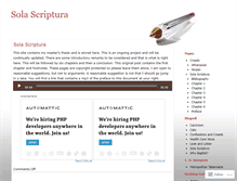 Tablet Screenshot of baptistsolascriptura.wordpress.com