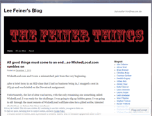 Tablet Screenshot of lafeiner.wordpress.com