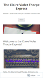 Mobile Screenshot of clairevioletthropeexpress.wordpress.com