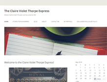 Tablet Screenshot of clairevioletthropeexpress.wordpress.com