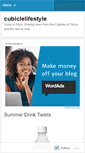 Mobile Screenshot of cubiclelifestyle.wordpress.com