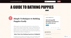Desktop Screenshot of bathingpuppies.wordpress.com