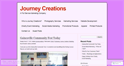 Desktop Screenshot of journeycreations.wordpress.com