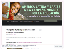 Tablet Screenshot of educacionenelmundo.wordpress.com