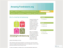 Tablet Screenshot of amazingfundraisers.wordpress.com