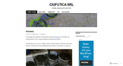 Desktop Screenshot of ciufuticasrl.wordpress.com