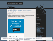 Tablet Screenshot of melisagarcia.wordpress.com