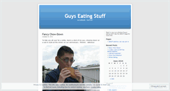 Desktop Screenshot of guyseatingstuff.wordpress.com
