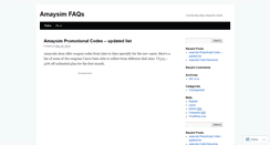 Desktop Screenshot of amaysimfaqs.wordpress.com