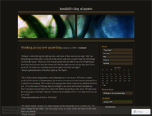 Tablet Screenshot of kendalli.wordpress.com
