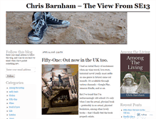 Tablet Screenshot of chrisbarnhamwriter.wordpress.com