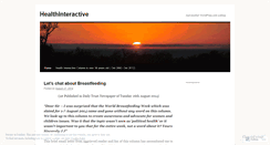 Desktop Screenshot of healthinteractive.wordpress.com
