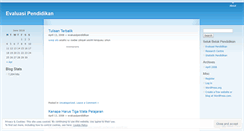 Desktop Screenshot of evaluasipendidikan.wordpress.com