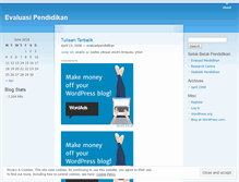 Tablet Screenshot of evaluasipendidikan.wordpress.com