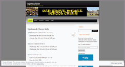 Desktop Screenshot of ogmscheer.wordpress.com