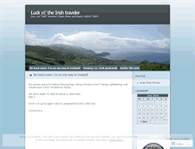 Tablet Screenshot of irishtraveler.wordpress.com