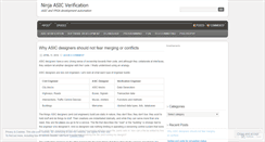 Desktop Screenshot of ninjaverification.wordpress.com