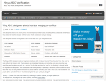 Tablet Screenshot of ninjaverification.wordpress.com