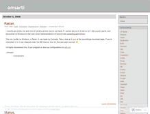 Tablet Screenshot of omsarti.wordpress.com