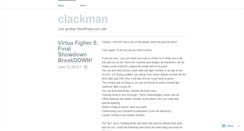Desktop Screenshot of clackman.wordpress.com