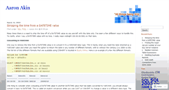 Desktop Screenshot of aaronakinsql.wordpress.com