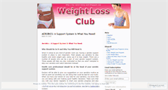 Desktop Screenshot of onlineweightlossclub.wordpress.com