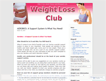 Tablet Screenshot of onlineweightlossclub.wordpress.com