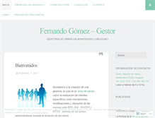 Tablet Screenshot of gestoria.wordpress.com