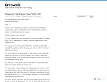 Tablet Screenshot of crabwalk.wordpress.com