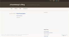 Desktop Screenshot of jchamblessjr.wordpress.com