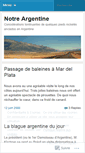 Mobile Screenshot of notreargentine.wordpress.com