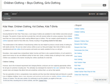 Tablet Screenshot of kidsclothings.wordpress.com