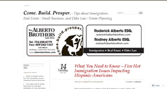 Desktop Screenshot of albertobrotherslawfirm.wordpress.com