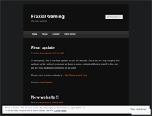Tablet Screenshot of fraxial.wordpress.com