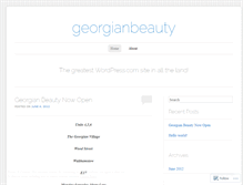 Tablet Screenshot of georgianbeauty.wordpress.com