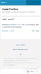 Mobile Screenshot of morethanlux.wordpress.com